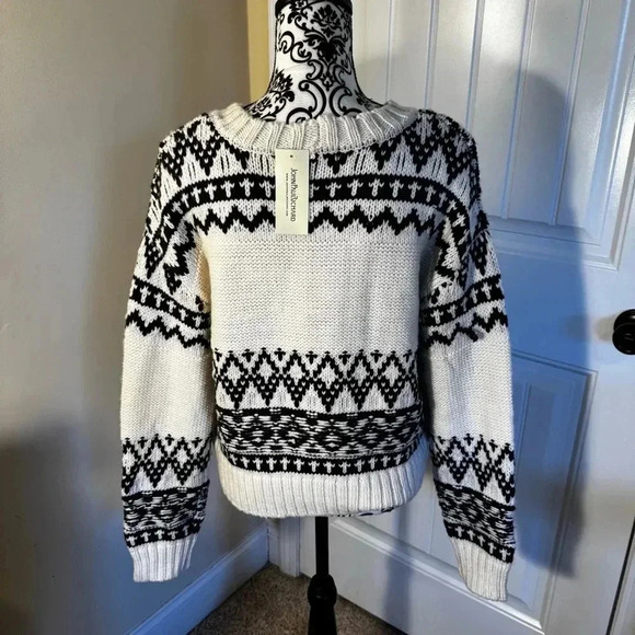 John Paul Richard Chunky Fair-isle/Cable Knit Sweater NWT - Picture 3 of 7